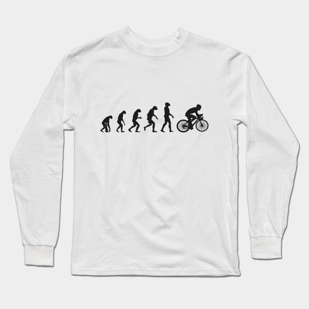 Cycling Evolution Long Sleeve T-Shirt by JewelryArcade